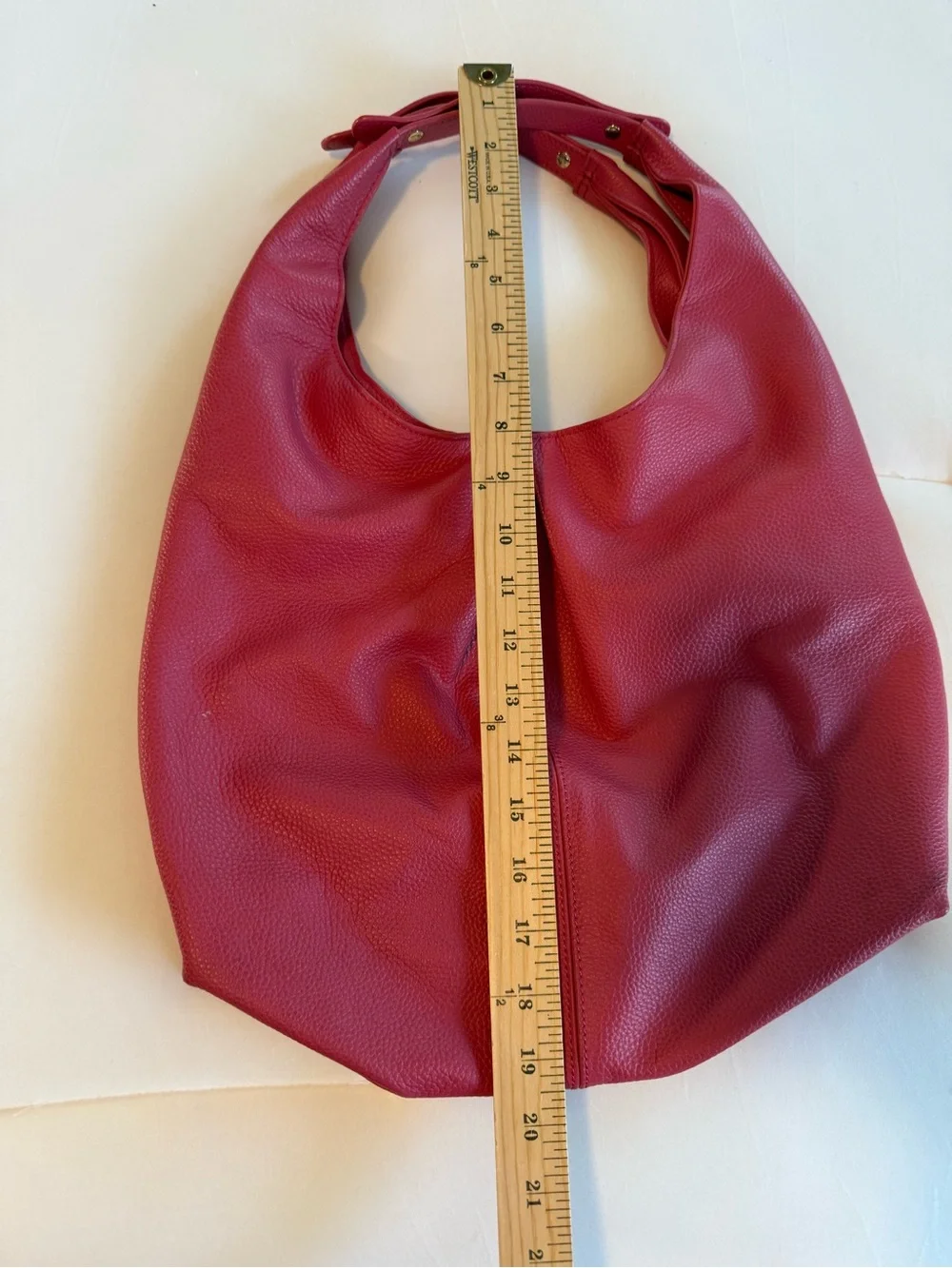 Lagging Hot Pink Leather Hobo Shoulder Bag, 100% Leather, Great Condition